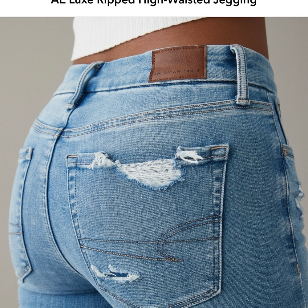 AE Luxe Ripped High-Waisted Jegging